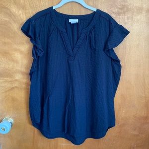 Liz Claiborne Flutter Sleeve Top